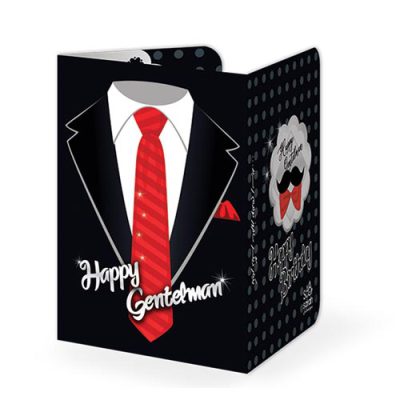 کارت دعوت تم تولد مردانه کراوات